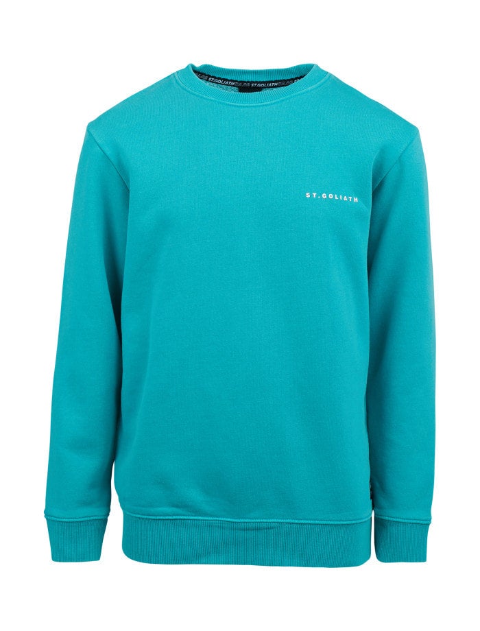 St Goliath - Basic Crew 2.0 Teal | Little Vibes || Fashion Store for Kids