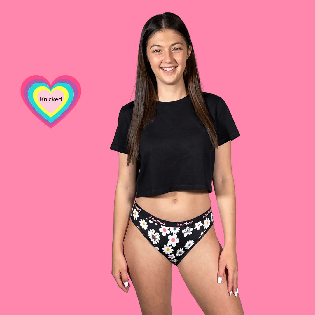 Knicked Teen Period Underwear - Flower Power - Limit Edition