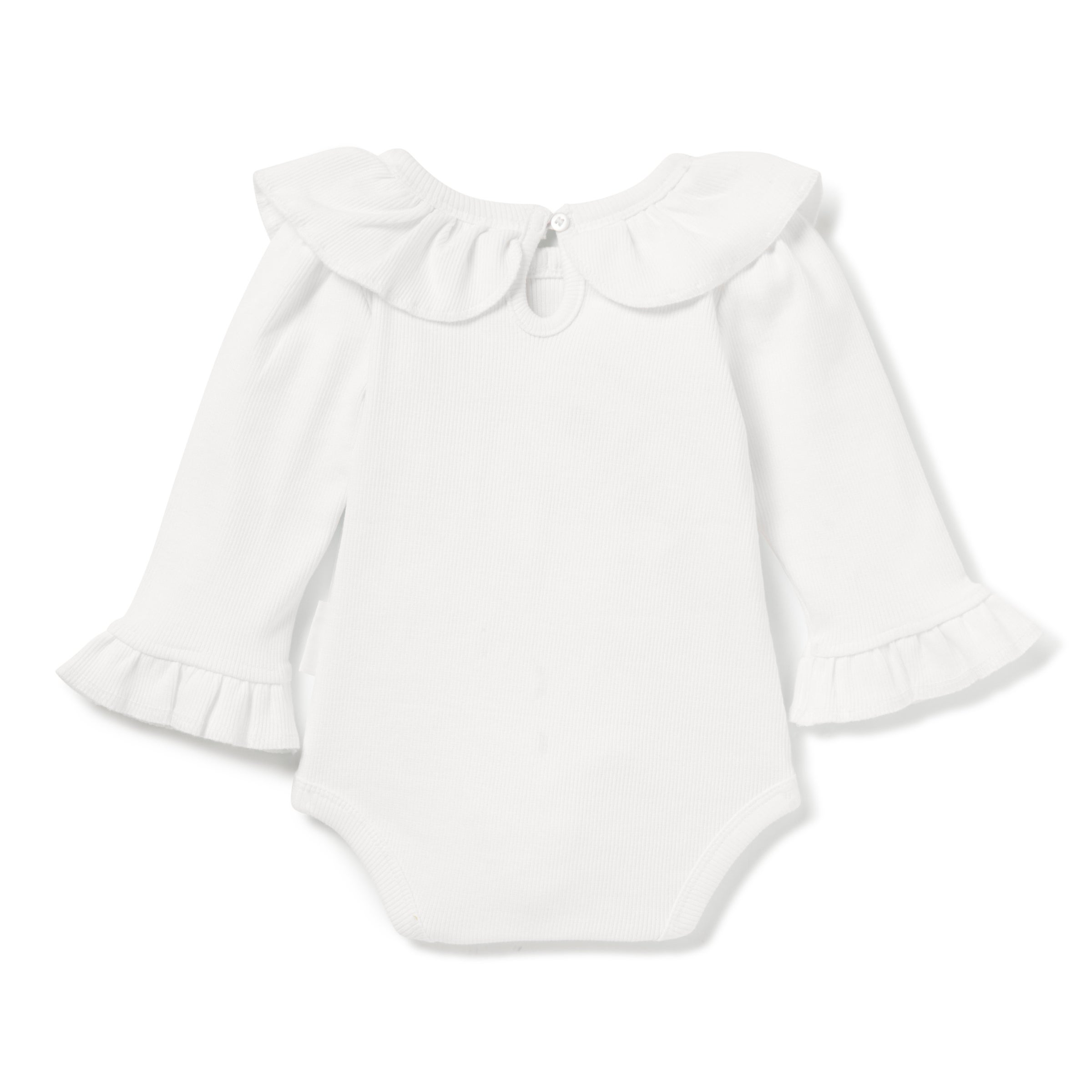 Baby Girl Flutter Bodysuit Long Sleeve Flutter Romper, 57% OFF